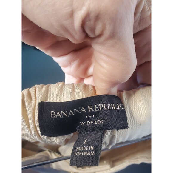 Banana Republic Cream Wide Leg Pants - Picture 3 of 3